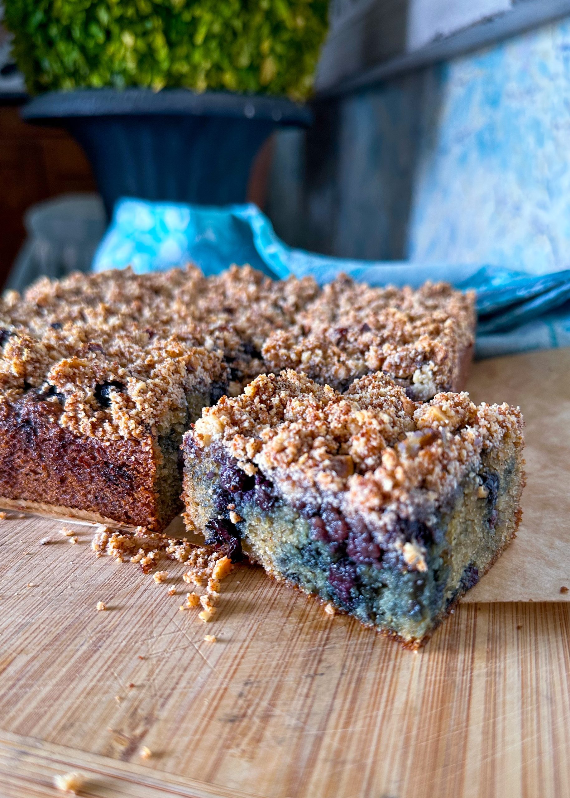 Paleo Wild Blueberry Buckle - callie salls